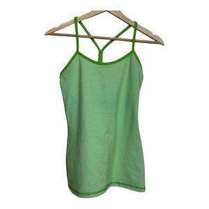 Women Lululemon Green Top Tennis Workout Sleeveless Size 6